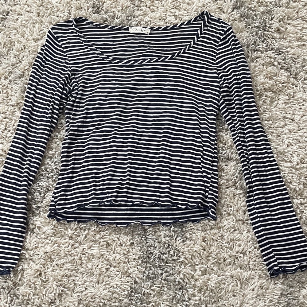 Olivia Rae Striped Long Sleeve Top‎